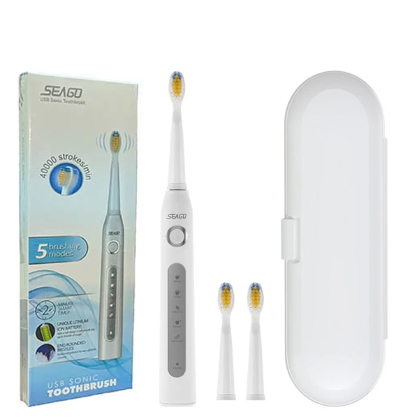 Зубная щетка Seago SG-507 White + футляр