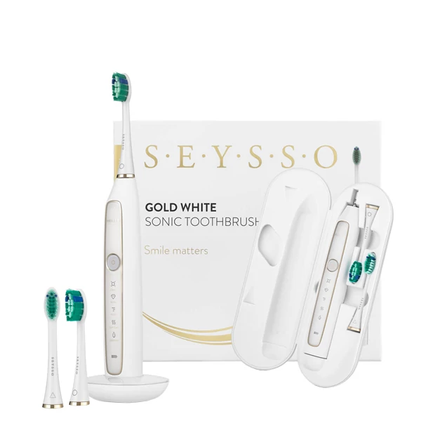 Звуковая зубная щетка Seysso Gold White ЕС