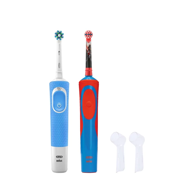 Зубная щетка Vitality D100 + D12 Kids Boy с колпачками