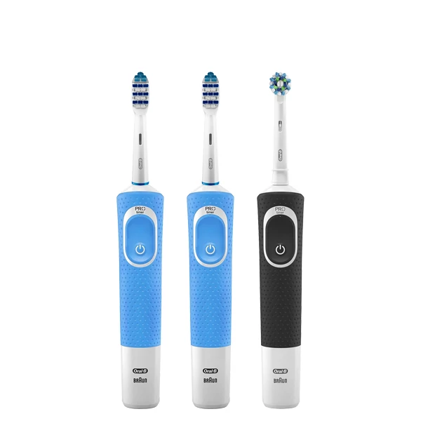 Зубные щетки Vitality D100 Blue + D100 Black 3 в 1 ЕС