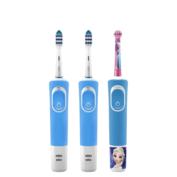 Зубные щетки Vitality D100 Blue + D100 Kids Girl  3 в 1 ЕС