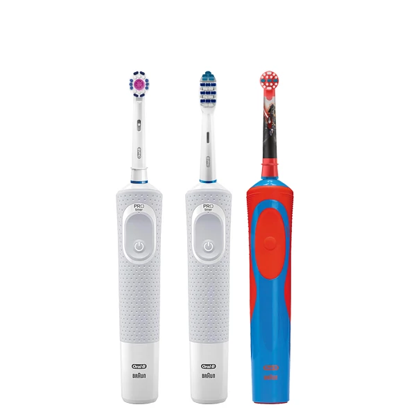 Зубные щетки Vitality D100 White + D12 Kids Boy  3 в 1