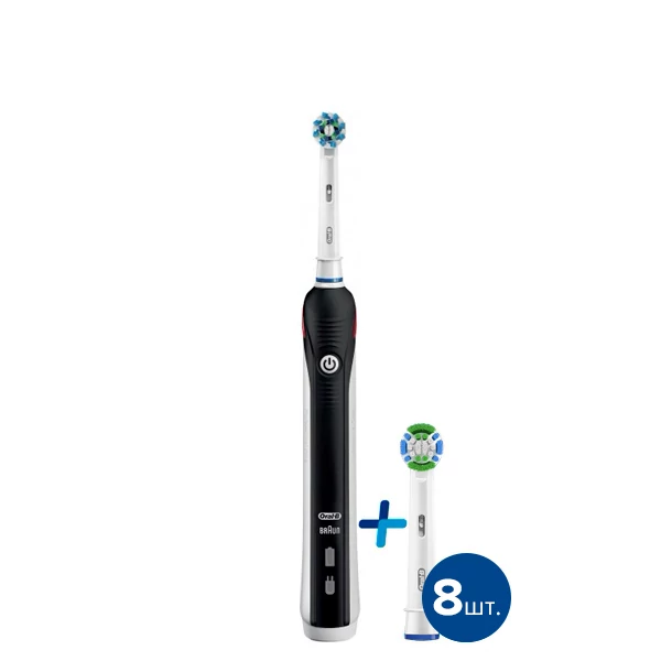 Электрическая зубная щетка Oral-B D16 PRO 500 Black 9 нас.