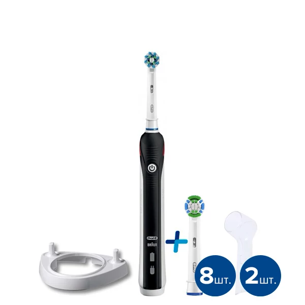 Электрическая зубная щетка Oral-B D16 PRO Black 9 нас. с подставкой ЕС