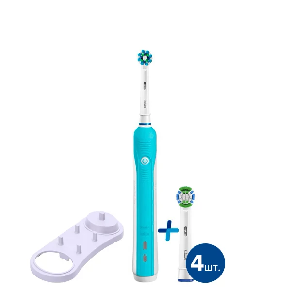 Электрическая зубная щетка Oral-B D16 PRO Blue 5 нас. с подставкой
