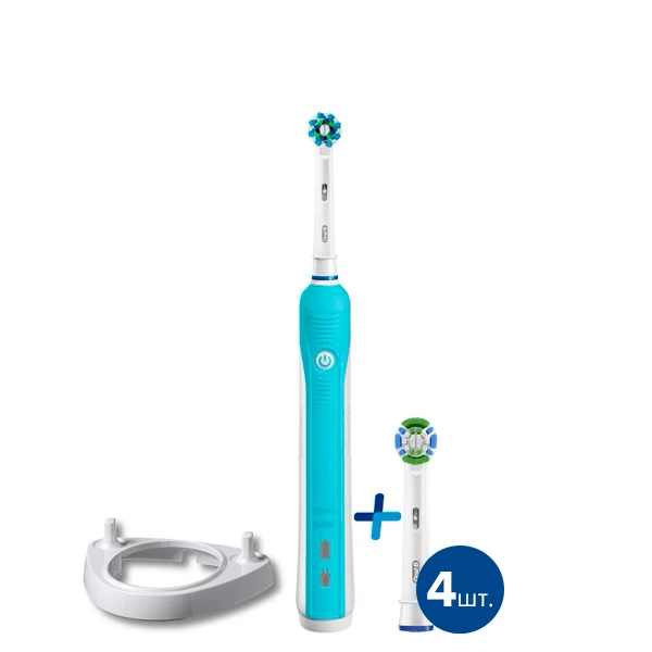 Электрическая зубная щетка Oral-B D16 PRO Blue 5 нас. с подставкой ЕС