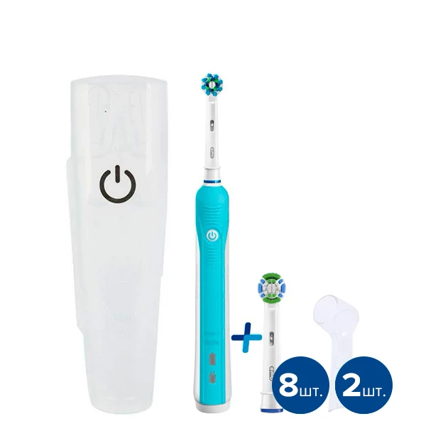 Электрическая зубная щетка Oral-B D16 PRO Blue 9 нас. с футляром ЕС