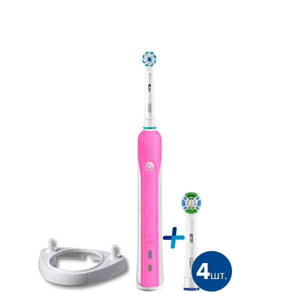 Электрическая зубная щетка Oral-B D16 PRO Pink 5 нас. с подставкой ЕС