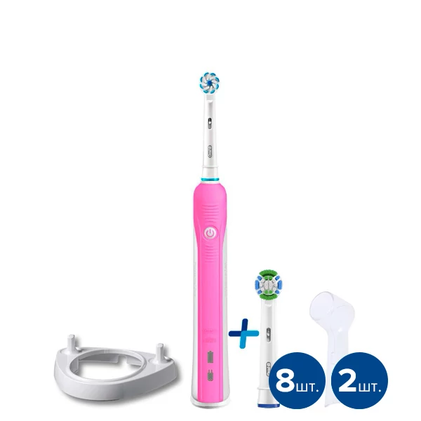 Электрическая зубная щетка Oral-B D16 PRO Pink 9 нас. с подставкой ЕС