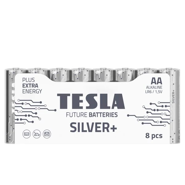 Батарейки Tesla SILVER+ AA (LR06) 1.5V (8 шт.)