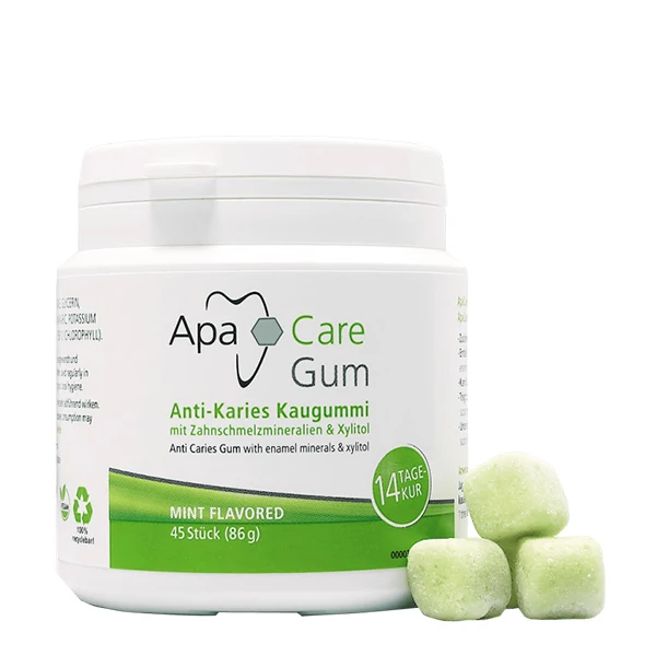 Жевательная резинка ApaCare с кальцием и ксилитом для эмали (45 шт.) ЕС