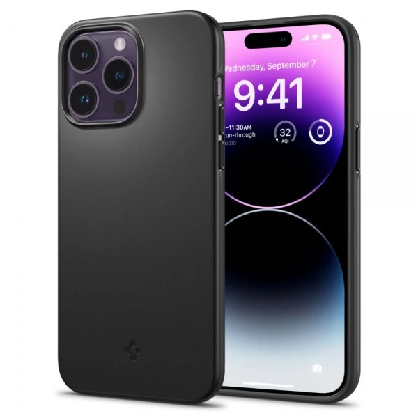 Чехол Spigen Thin Fit iPhone 14 Pro Max Black