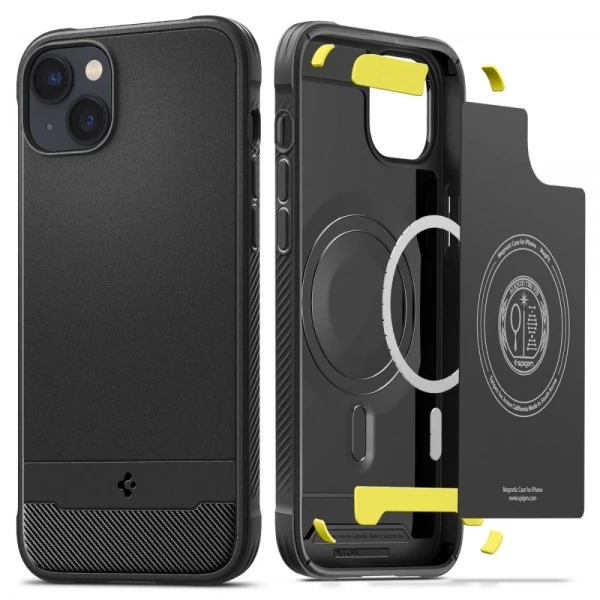 Чехол Spigen Rugged Armor Mag Magsafe iPhone 14 Matte Black Черный Case