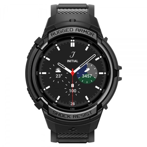 Браслет Spigen Rugged Armor Pro Galaxy Watch 6 Classic (47 мм) Matte Black Case