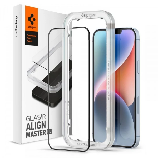 Закаленное стекло Spigen Apple iPhone 13 / 13 Pro / 14 Alm Glass Fc