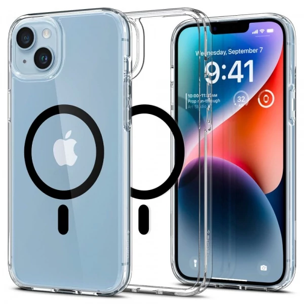 Чехол Spigen iPhone 14 Plus Ultra Hybrid Mag Magsafe Black Черный Case