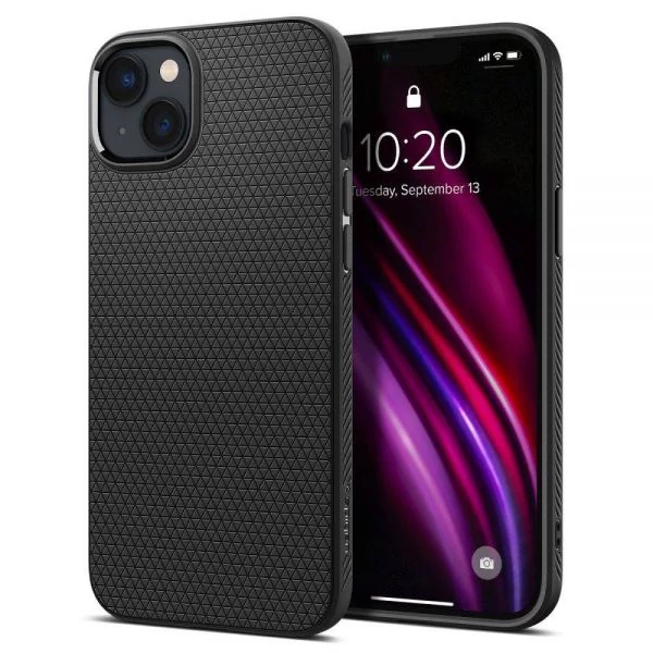 Чехол Spigen IPhone 14 Liquid Air Matte Black Case ACS05037