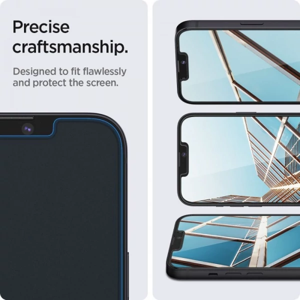 Закаленное стекло SPIGEN iPhone 16E / 14 / 13 Pro / 13 Glas.Tr  EZ FIT 2-Pack