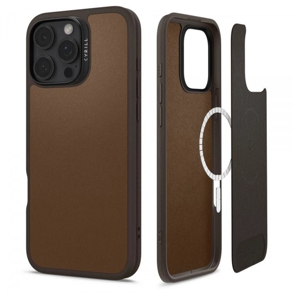 Чехол SPIGEN CYRILL KAJUK MAG MAGSAFE IPHONE 16 PRO SADDLE BROWN