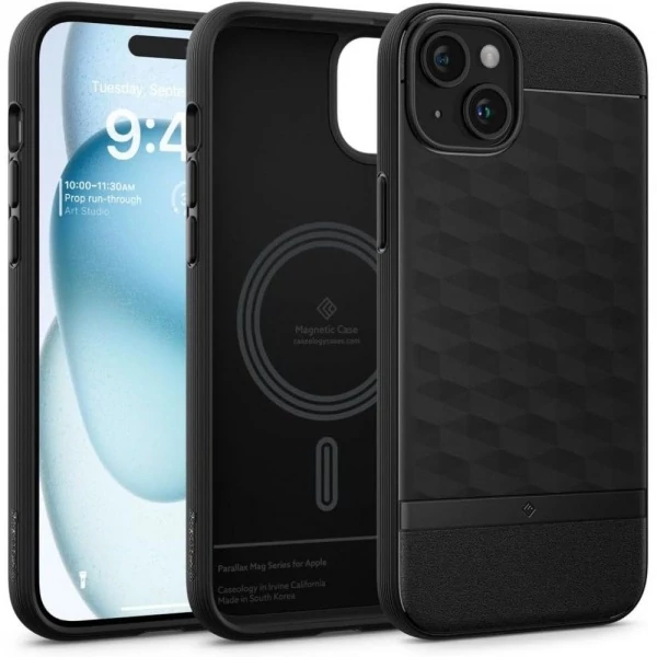 Чехол Caseology Parallax Mag Magsafe iPhone 15 Matte Black Case