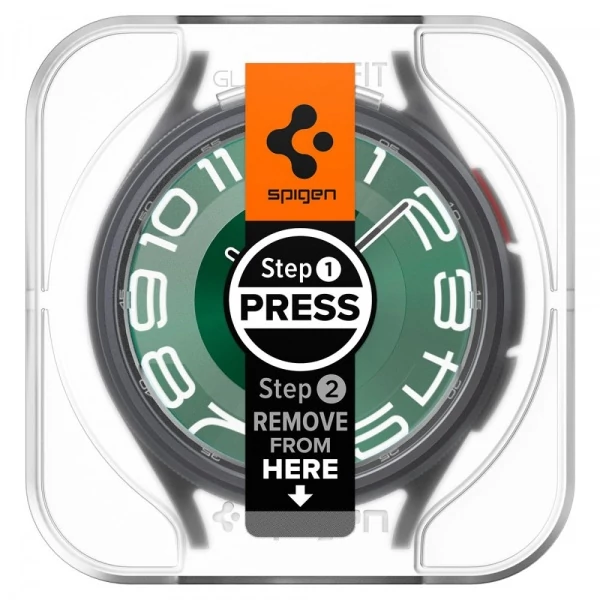 Закаленное стекло Spigen Glas.tr EZ FIT 2-pack Galaxy Watch 6 Classic (47 мм) Clear
