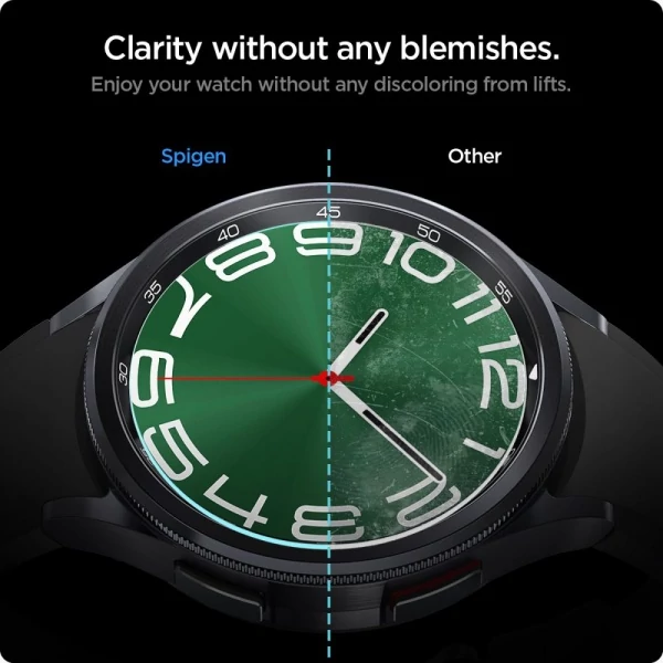 Закаленное стекло Spigen Glas.tr EZ FIT 2-pack Galaxy Watch 6 Classic (47 мм) Clear