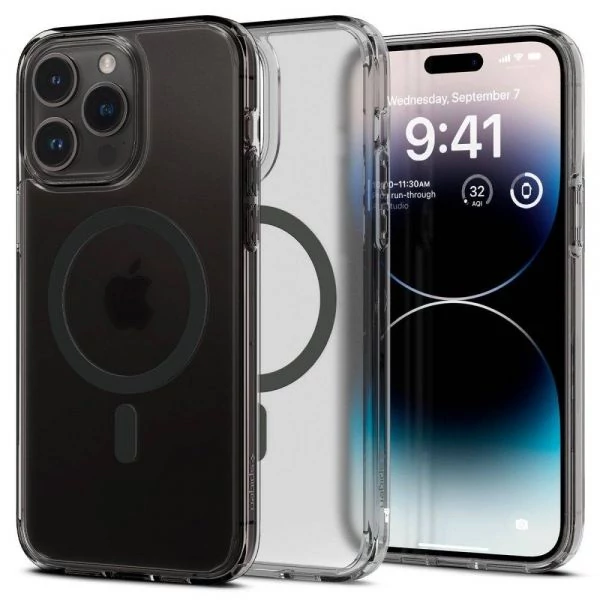 Чехол Case Spigen Ultra Hybrid Mag Magsafe iPhone 14 Pro Frost Black Case