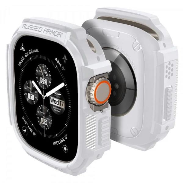 Чехол Spigen Rugged Armor Apple Watch Ultra 1 / 2 (49 мм) White Case