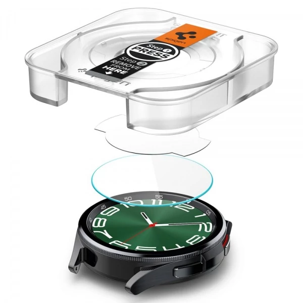 Закаленное стекло Spigen Glas.tr EZ FIT 2-pack Galaxy Watch 6 Classic (47 мм) Clear