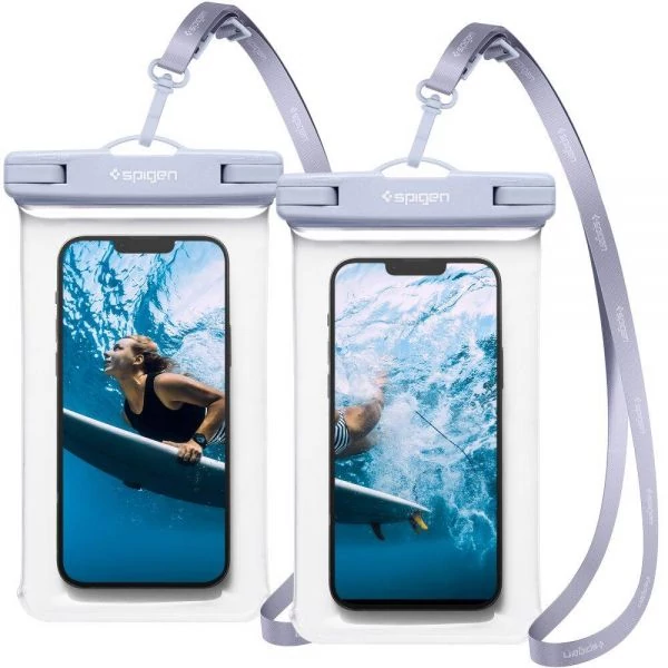 Чехол Spigen A601 Чехол водонепроницаемый универсальный WATERPROOF CASE 2-PACK AQUA BLUE Case