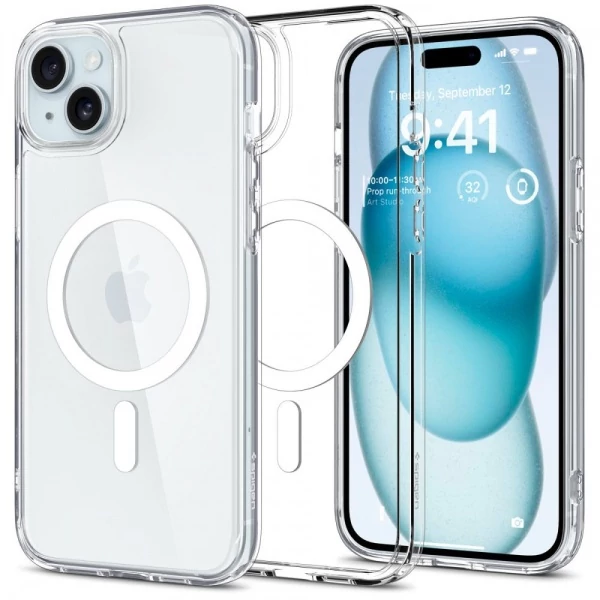 Чехол Spigen Ultra Hybrid Mag Magsafe iPhone 15 Plus White Case