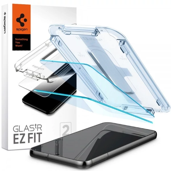 Закаленное стекло Spigen Glas.tr EZ FIT 2-pack Galaxy S23 Clear