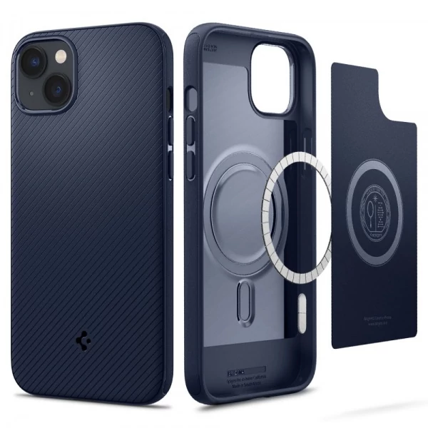Чехол Spigen Mag Armor iPhone 14 Navy Blue