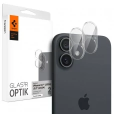 Защитная пленка для камеры SPIGEN OPTIK GLAS.TR CAMERA PROTECTOR 2-PACK IPHONE 16 / 16 PLUS CRYSTAL CLEAR