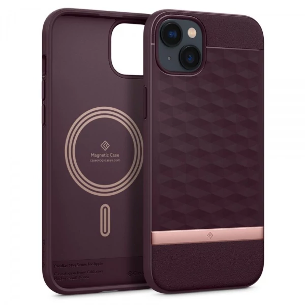 Чехол Caseology Parallax Mag Magsafe iPhone 14 Plus Burgundy