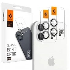 Защитная пленка для камеры SPIGEN OPTIK PRO GLAS.TR EZ FIT CAMERA PROTECTOR 2-PACK IPHONE 16 / 16 PLUS CRYSTAL CLEAR