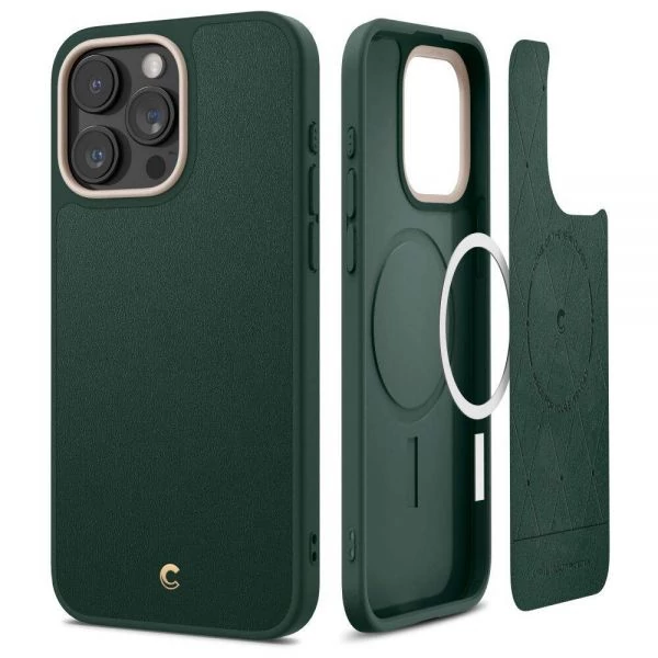 Чехол iPhone 15 Pro Max Spigen Cyrill Kajuk Mag Magsafe Forest Green Case