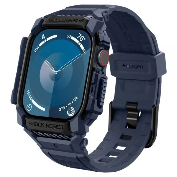 Чехол SPIGEN RUGGED ARMOR Pro APPLE WATCH 10 (46 мм) NAVY BLUE