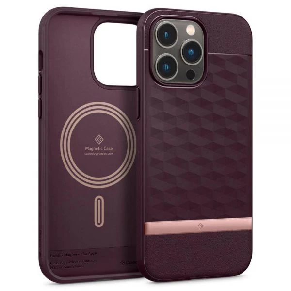 Чехол Caseology Parallax Mag Magsafe iPhone 14 Pro Burgundy