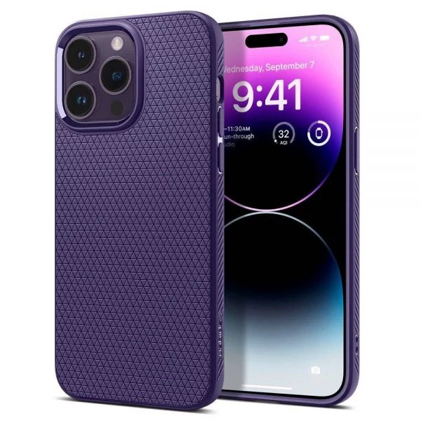 Чехол Spigen Liquid Air IPhone 14 Pro Max Deep Purplecase