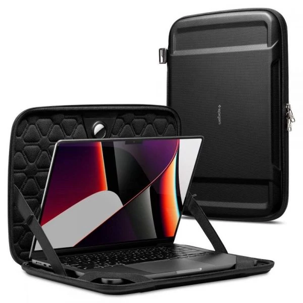 Spigen RUGGED Armor POUCH Pro LAPTOP 13-14 Чехол Black AFA04270