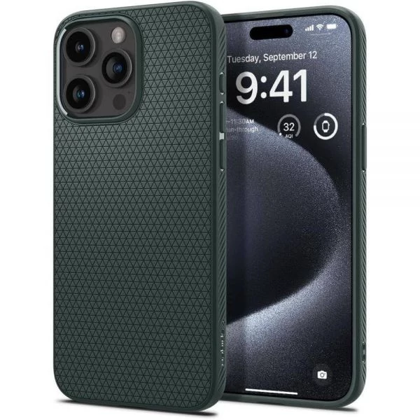 Чехол Spigen Liquid Air IPhone 15 Pro Abyss Green Case