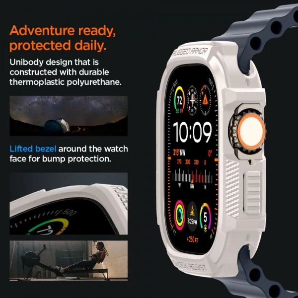 Чехол Spigen Rugged Armor Apple Watch Ultra 1 / 2 (49 мм) Dune Beige Case
