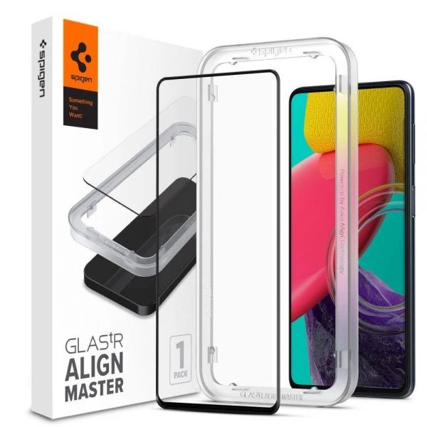 SPIGEN ALM GLASS FC GALAXY M53 5G Закаленное стекло BLACK