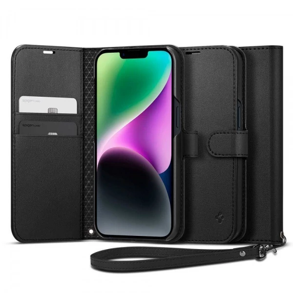 Чехол Spigen Wallet S IPhone 14 Black Case