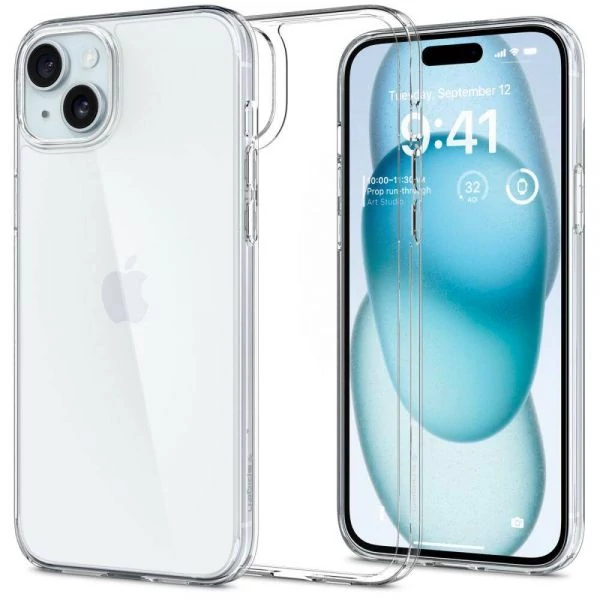 Чехол Spigen Airskin Hybrid iPhone 15 Crystal Clear Case