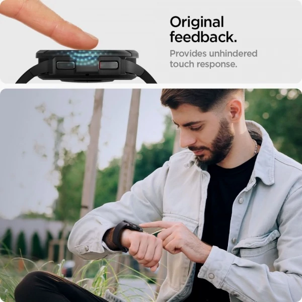 Закаленное стекло Spigen Glas.tr EZ FIT 2-pack Galaxy Watch 6 Classic (47 мм) Clear