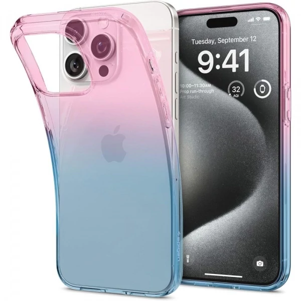 Чехол Spigen Liquid Crystal IPhone 15 Pro Gradation Pink Case