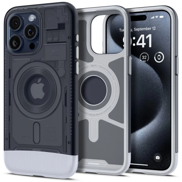 Чехол Spigen Classic C1 Mag Magsafe iPhone 15 Pro Graphite Case