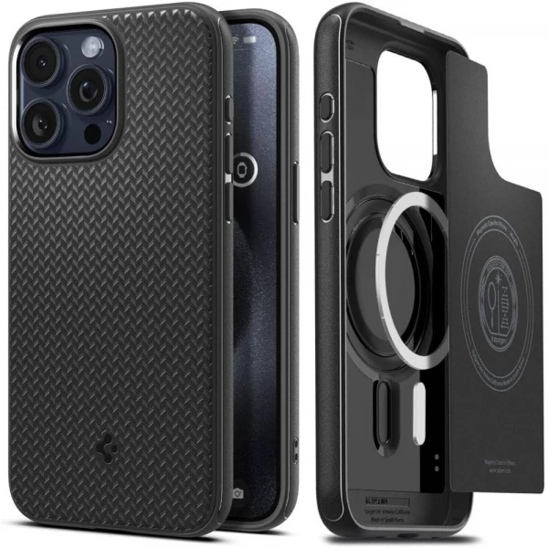 Чехол Spigen Mag Armor iPhone 15 Pro Matte Black
